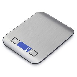 Stainless Steel Small Food Electronic Scale Kitchen Portable Baking Electronic Scale, Colour: 10kg/1g (Battery Model Black)