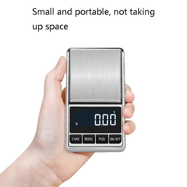 Kitchen Stainless Steel Mini Portable Scale High Precision Jewelry Scale Electronic Scale, Specification: 200g/0.01g