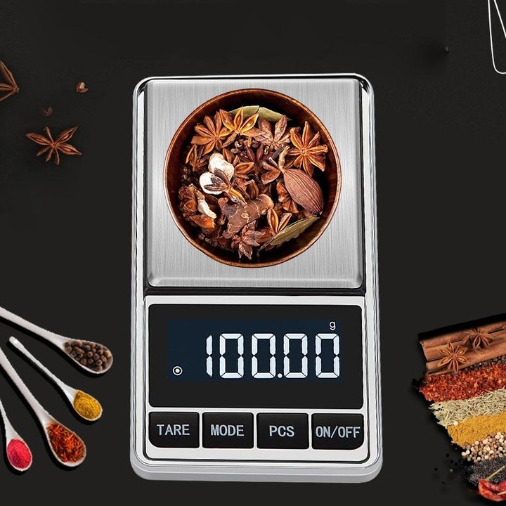 Kitchen Stainless Steel Mini Portable Scale High Precision Jewelry Scale Electronic Scale, Specification: 200g/0.01g