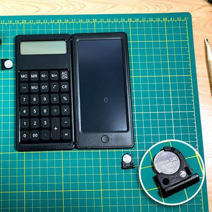 Writing Pad Calculator Business Notepad Innovative Writing Pad, Style: Button Battery