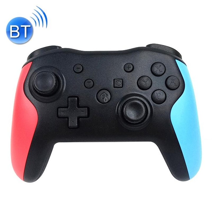 NS009 6-Axis Vibration Burst Wireless Bluetooth Gamepad For Switch Pro(Black Blue Red)