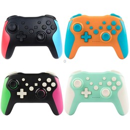 NS009 6-Axis Vibration Burst Wireless Bluetooth Gamepad For Switch Pro(Green and White)