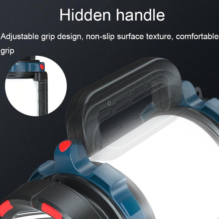 LED Mountaineering Waterproof Patrol USB Charging Flashlight with Power Bank Function, Style: 4800mAh