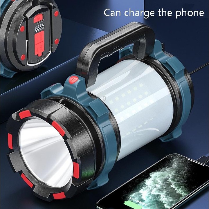 LED Mountaineering Waterproof Patrol USB Charging Flashlight with Power Bank Function, Style: 4800mAh