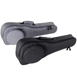 UK-12 23 Inch Ukulele Storage Bag Plus Cotton Padded Anti-Fall Backpack(Light Grey)
