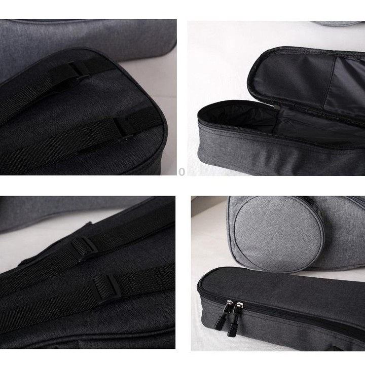 UK-12 23 Inch Ukulele Storage Bag Plus Cotton Padded Anti-Fall Backpack(Dark Gray)