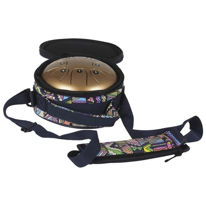 MEIBEITE 5.5-Inch C-Tune Sanskrit Drum Steel Tongue Empty Worry-Free Drum(Golden)