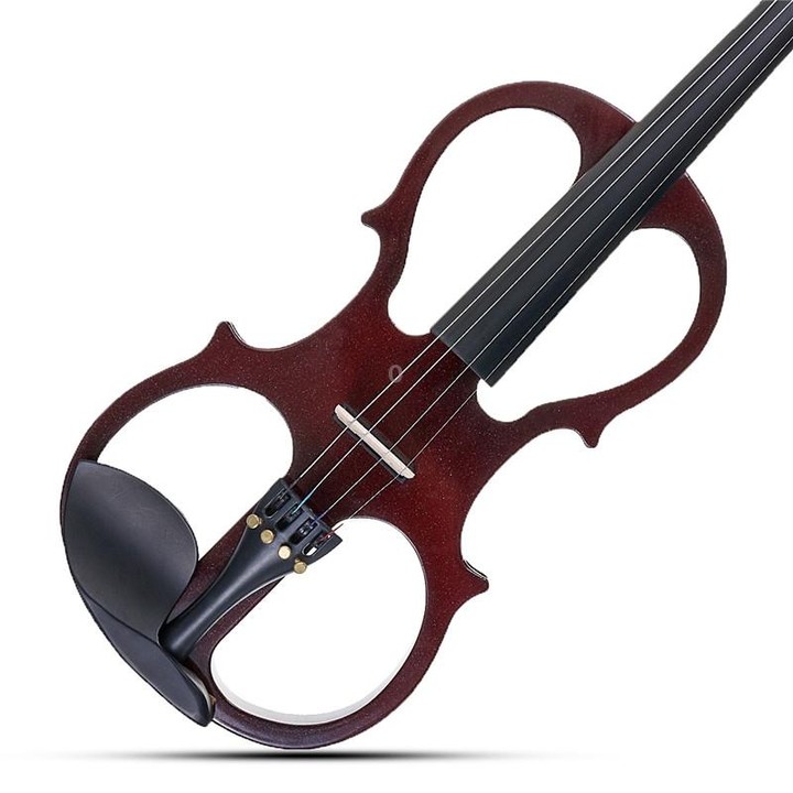 YS030 4 / 4 Wooden Manual Electronic Violin for Beginners, with Bag(Black)