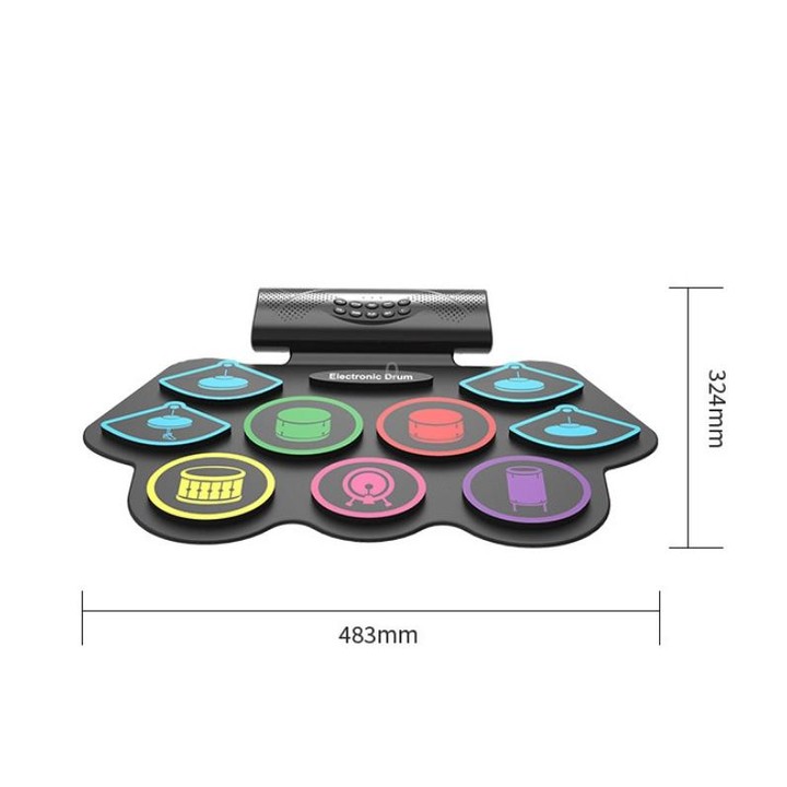 MD862M Bluetooth Drum Set For Beginners Learn To Play Portable Electronic Drums