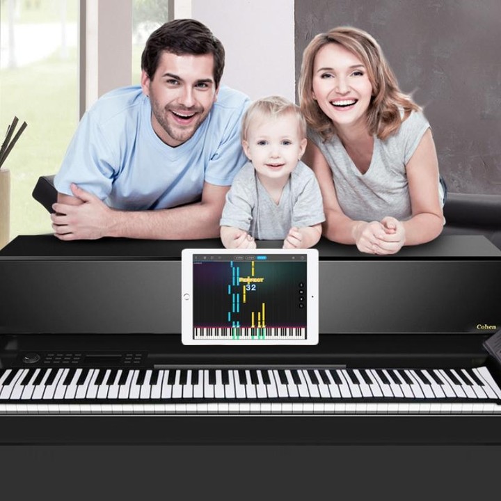 MIDI88 88-Key Hand-Rolled Foldable Piano Professional MIDI Soft Keyboard Simulated Practice Carry-On Folding Electronic Piano(Bl