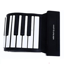 MIDI88 88-Key Hand-Rolled Foldable Piano Professional MIDI Soft Keyboard Simulated Practice Carry-On Folding Electronic Piano(Bl