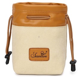 S.C.COTTON Liner Bag Waterproof Digital Protection Portable SLR Lens Bag Micro Single Camera Bag Photography Bag, Colour: Beige