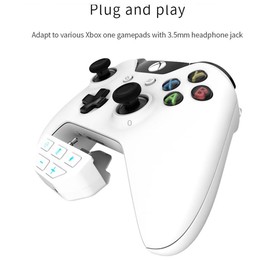 Gamepad Sound Card Headset Adapter For XBOX One / XBOX Series X / S / PS5 (White)