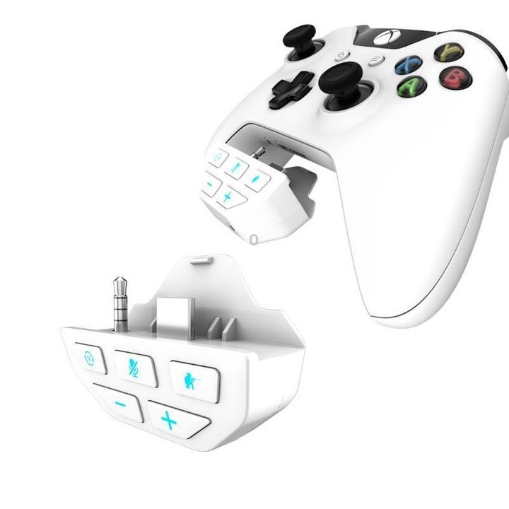 Gamepad Sound Card Headset Adapter For XBOX One / XBOX Series X / S / PS5 (White)