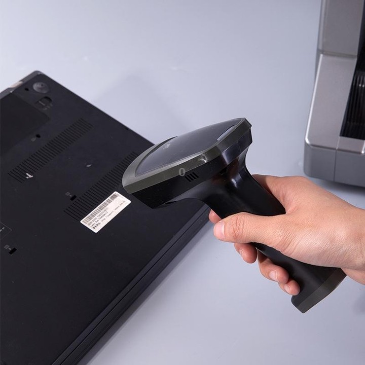 Deli Wired And Wireless Scanner Drugstore Supermarket Catering Logistics Cash Register Scanner, Model: 14882W (Black)