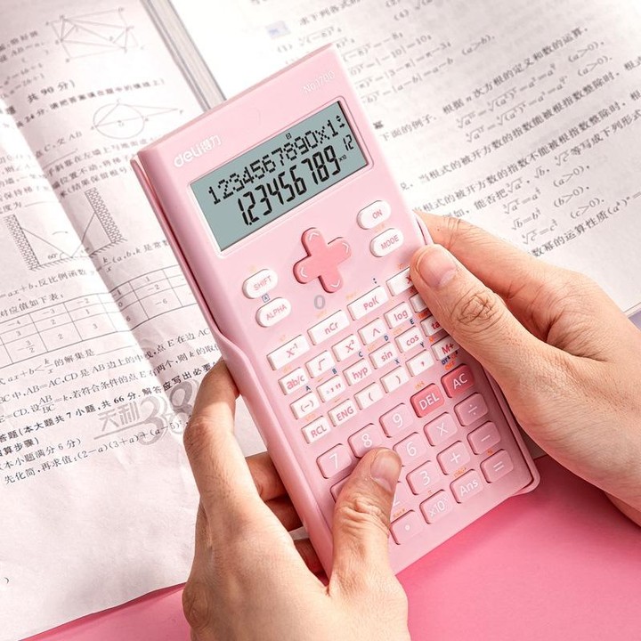Deli 1700 Scientific Calculator Portable And Cute Student Calculator(Blue)