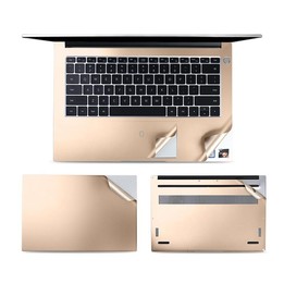 JRC 4 In 1 0.2mm Metal Texture Upper Cover Film + Bottom Cover Film + Full-Support Film + Touchpad Film Laptop Body Protective F