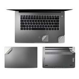 JRC 4 In 1 0.2mm Metal Texture Upper Cover Film + Bottom Cover Film + Full-Support Film + Touchpad Film Laptop Body Protective F