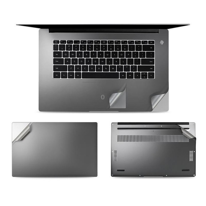 JRC 4 In 1 0.2mm Metal Texture Upper Cover Film + Bottom Cover Film + Full-Support Film + Touchpad Film Laptop Body Protective F