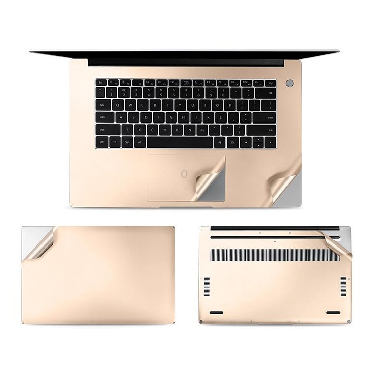 JRC 4 In 1 0.2mm Metal Texture Upper Cover Film + Bottom Cover Film + Full-Support Film + Touchpad Film Laptop Body Protective F