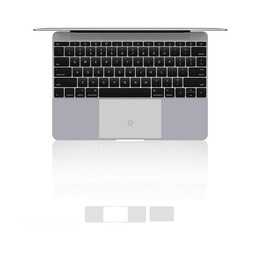 JRC 2 in 1 Laptop Palm Rest Sticker + Touchpad Film Set For MacBook Pro 16 inch A2141 (with Touch Bar)(Silver)