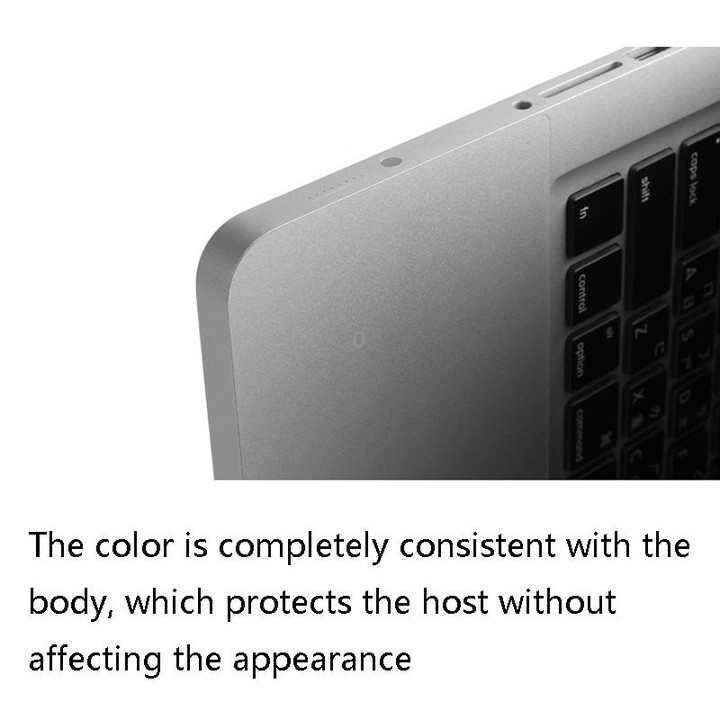 JRC 2 in 1 Laptop Palm Rest Sticker + Touchpad Film Set For MacBook Air 13.3 inch A2179 (2020)(Silver)