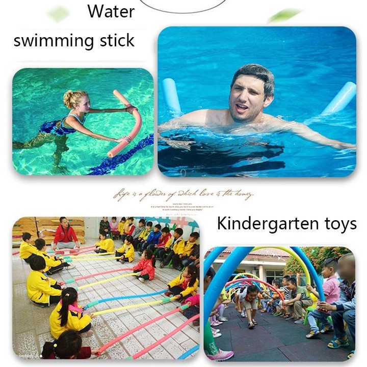 Blindfolded Strike Stick Swimming Stick Buoyancy Stick Foam Stick EPE Pearl Cotton Stick, Random Color Delivery, Size: 130 x 7cm