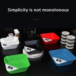 5kg/1g Kitchen Electronic Scale Coffee Scales Baking Food Scale Pallet Scale Pet Scale(Black)