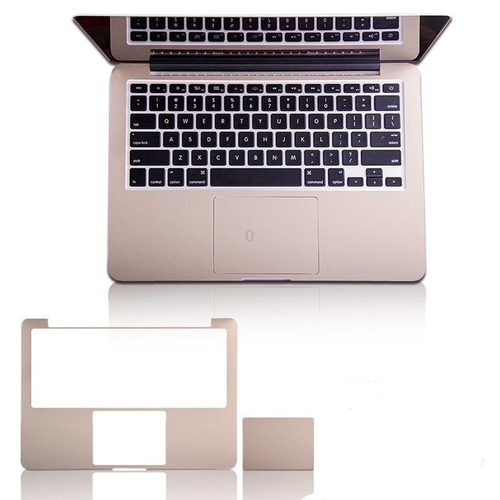 JRC 2 In 1 Full Support Sticker + Touchpad Film Computer Full Wrist Support Sticker Set For MacBook Air 13.3 A1932 (2018)(Deep G