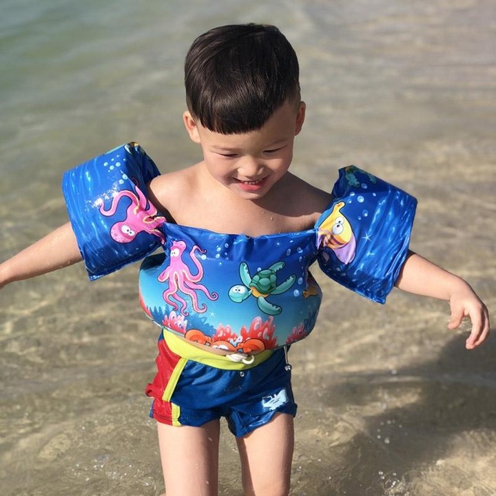 Children Swimming Foam Arm Ring Baby Swimming Equipment Floating Ring Water Sleeve Buoyancy Vest(Double Crown Bird)