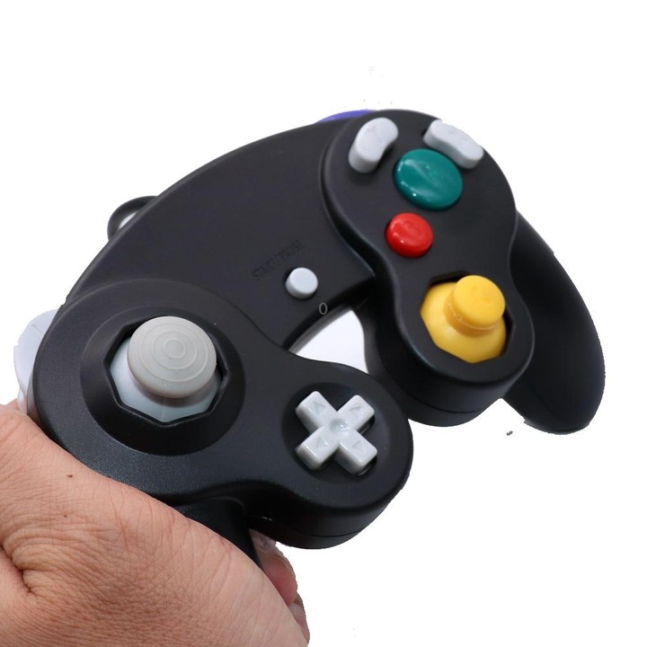 2 PCS Single Point Vibrating Controller Wired Game Controller For Nintendo NGC / Wii, Product color: Purple