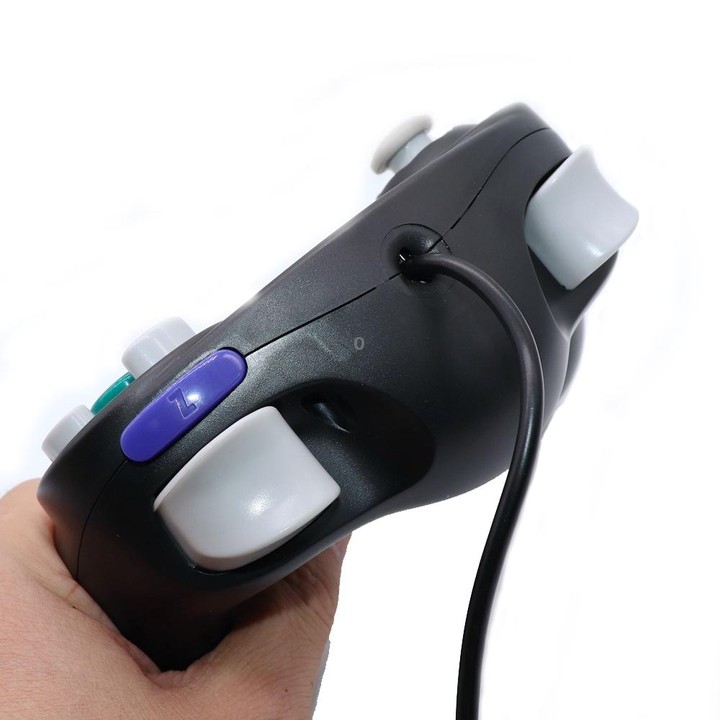 2 PCS Single Point Vibrating Controller Wired Game Controller For Nintendo NGC / Wii, Product color: Blue