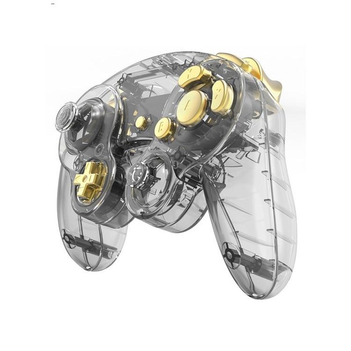 2 PCS Game Single Point Handle Shell Replacement Shell Handle Repair Parts For Nintendo NGC(Transparent)