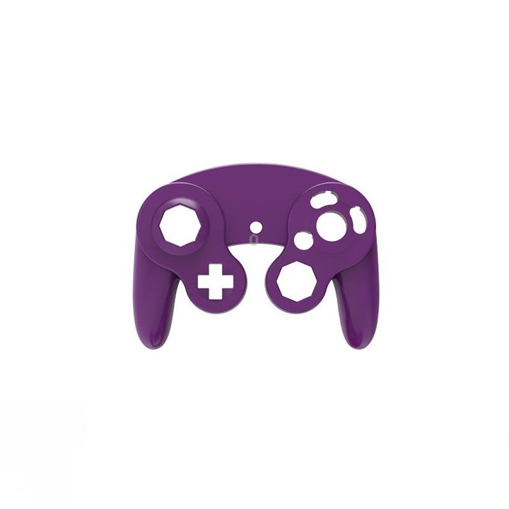 2 PCS Game Single Point Handle Shell Replacement Shell Handle Repair Parts For Nintendo NGC(Purple)