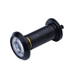 2 PCS Security Door Cat Eye HD Glass Lens 200 Degrees Wide-Angle Anti-Tiny Hotel Door Eye, Specification: 16mm Black