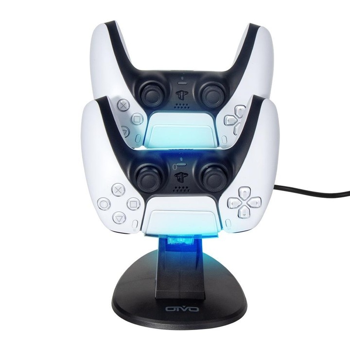 OIVO IV-P5234 Gamepad Aircraft Two-Seater Charger For PS5(Black)