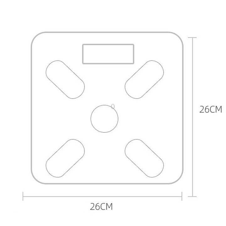 Smart Bluetooth Weight Scale Home Body Fat Measurement Health Scale Battery Model(Black True Class)