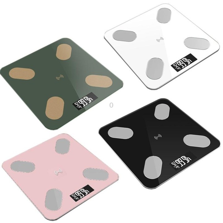 Smart Bluetooth Weight Scale Home Body Fat Measurement Health Scale Charge Model(Black Silk Screen Film)