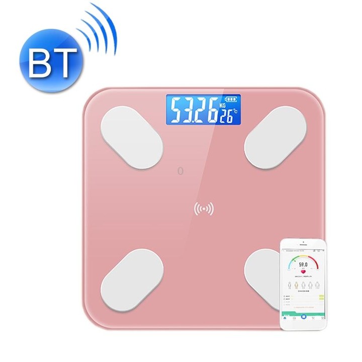 Smart Bluetooth Weight Scale Home Body Fat Measurement Health Scale Charge Model(Rose Gold True Class)