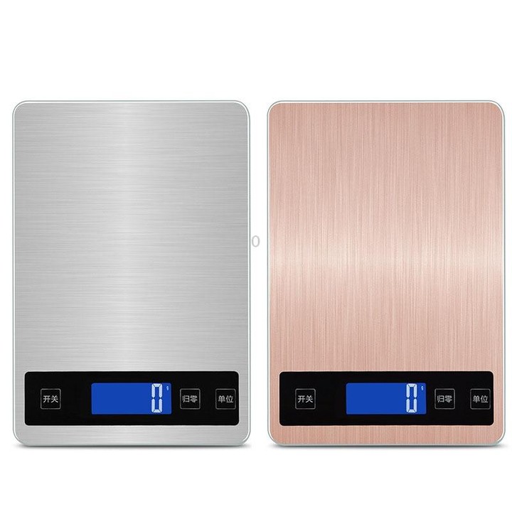 A10-1 Portable USB Kitchen Scale Household Food Baking Tea Quasi-Gram Weight Bench Scale, Specification: 10kg / 1g(Rose Gold)