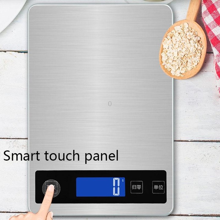 A10-1 Portable USB Kitchen Scale Household Food Baking Tea Quasi-Gram Weight Bench Scale, Specification: 10kg / 1g(Rose Gold)