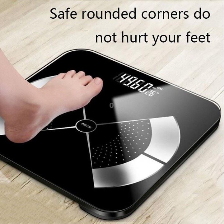 Home Weight Scale Accurate Healthy Body Fat Scale, Size: 28x28cm(Charging Version Pink)