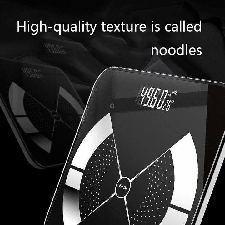 Home Weight Scale Accurate Healthy Body Fat Scale, Size: 28x28cm(Charging Version Black)