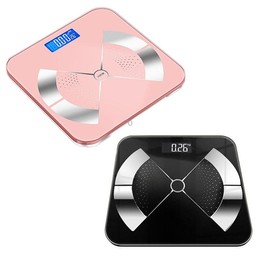 Home Weight Scale Accurate Healthy Body Fat Scale, Size: 28x28cm(Charging Version Black)