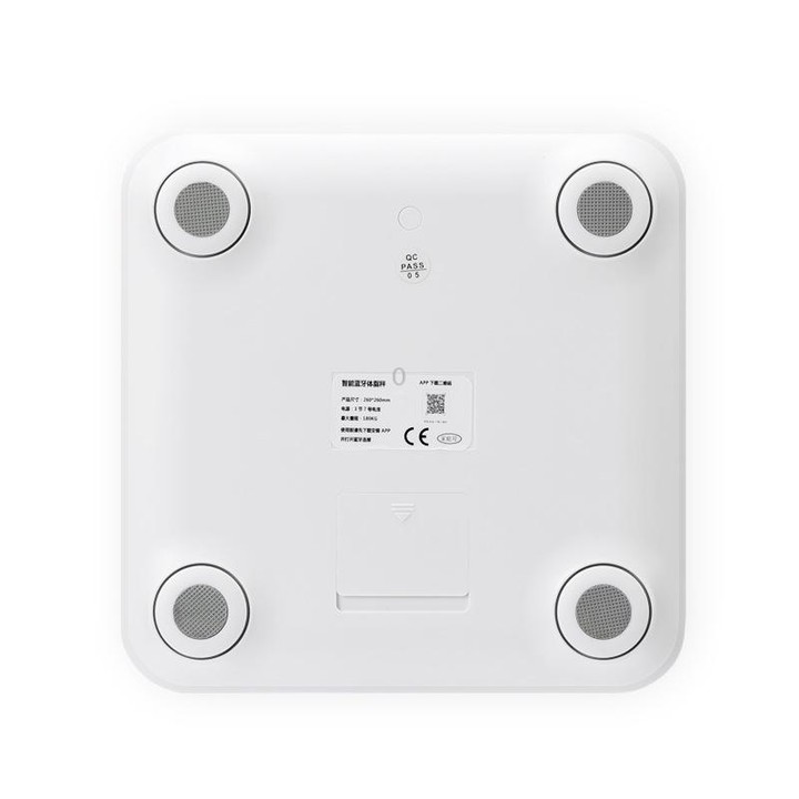8066 Smart Body Fat Electronic Scale Home Bluetooth Weight Scale, Colour: Charging Style(White)