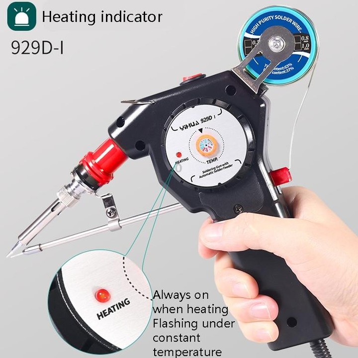 YIHUA Hand-Held Inner Heat Electric Soldering Iron Portable Automatic Delivery Of Tin Constant Temperature Soldering Iron,CN Plu