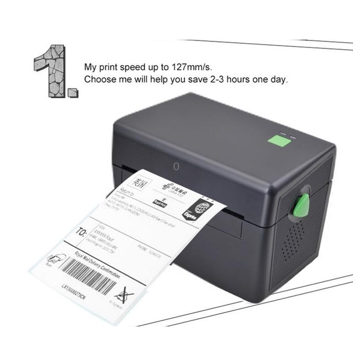 Xprinter XP-108B 4 Inch 108mm Label Printer Thermal Barcode Printer ,Model: USB