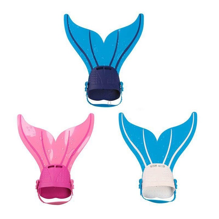 Mermaid Children Diving Fins Swimming Training Flexible Comfortable And Breathable Fins, Size: Free Size(B14)