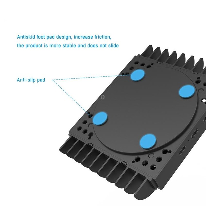JYS X133 Multi-Function Cooling Base + Game Disc Storage For XBOX Series X Host(Black)