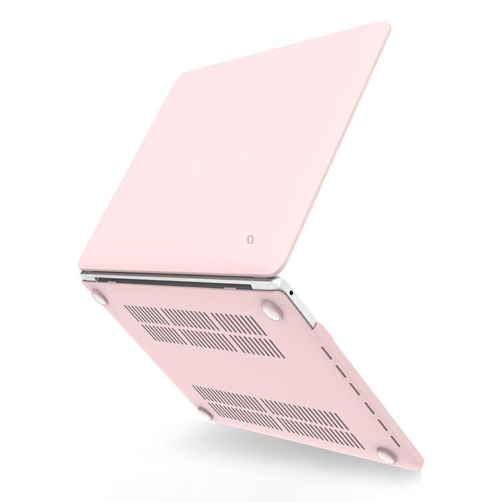 Hollow Style Cream Style Laptop Plastic Protective Case For MacBook Pro 13 A2251 & A2289 & A2338 2020(Rose Pink)
